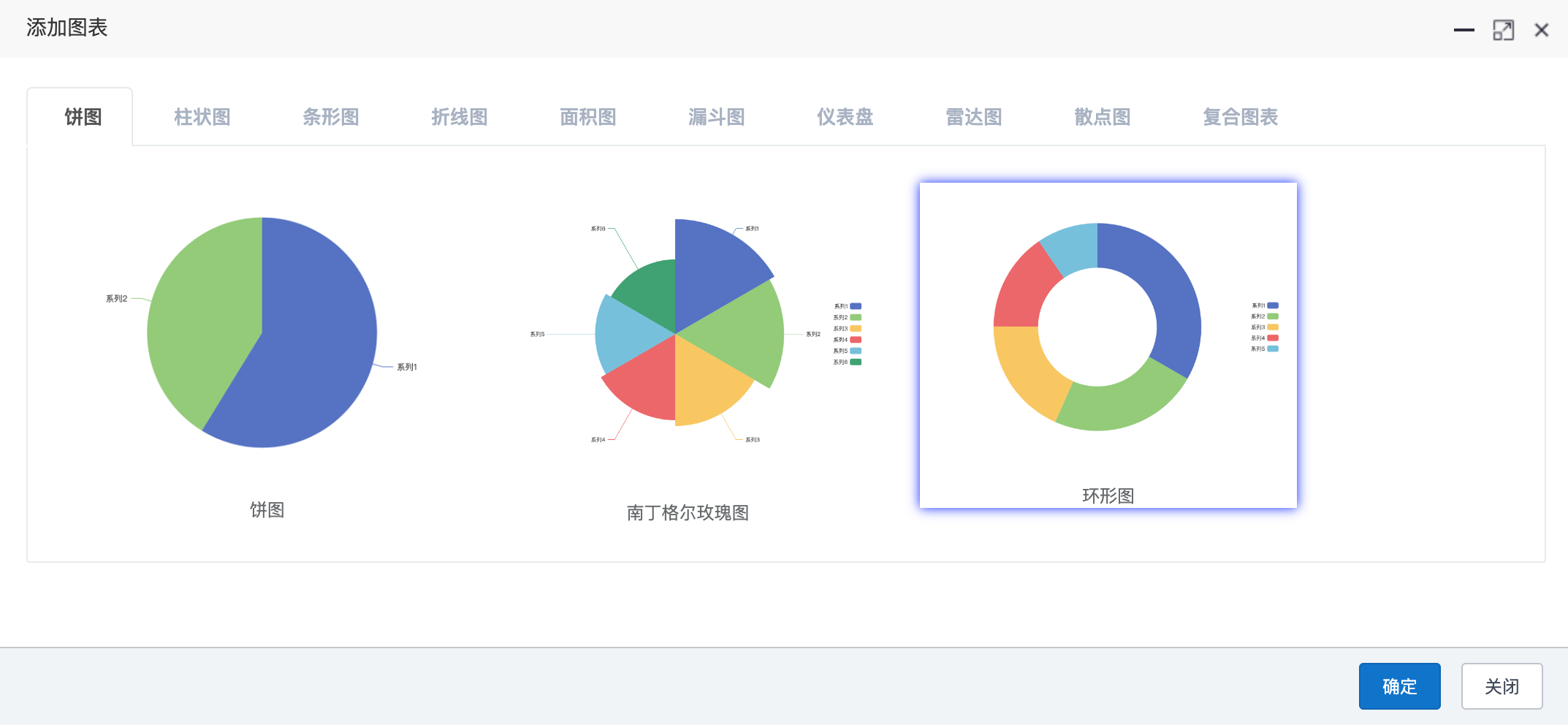 插入环形图